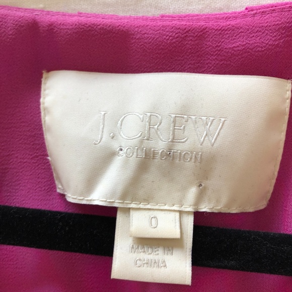 J. Crew Collection Peony Pink Pleated Dress in Size 0 - Picture 5 of 7